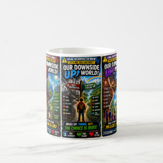 Caneca De Café Nosso Mundo de Cabeça para Baixo: A Escolha É Noss