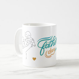 Caneca De Café Nosso Primeiro Dia do Pai Juntos - Mug Pai Especia