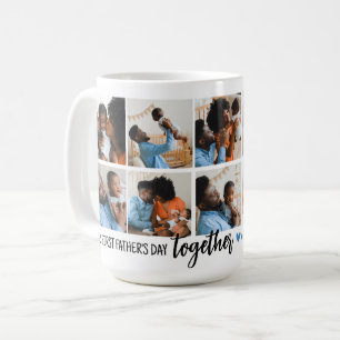 Caneca De Café Nosso Primeiro Dia dos Pais Juntos! Colagem de Fot