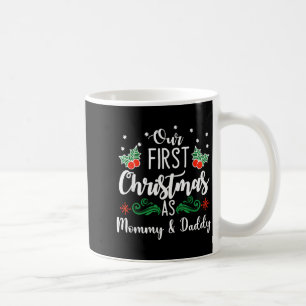 Caneca De Café Nosso Primeiro Natal Como Mamãe e Papai