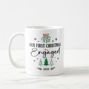 Caneca De Café Nosso Primeiro Natal Feriado Em Café