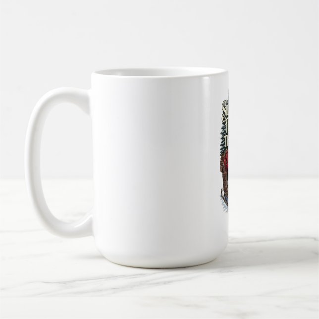 Caneca De Café Nostalgic Santa T-Shirt, Snowy Woods Passage (Esquerda)