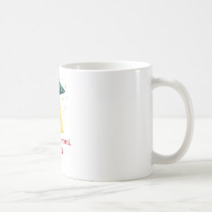 Caneca De Café Nostálgico Sci Fi Alien Natal OVNI Para Fãs de Pap