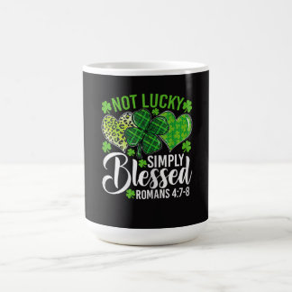 Caneca De Café Not Lucky Simply Blessed Christian