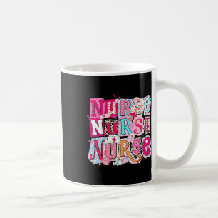 Caneca De Café Nota de Enfermeira do Dia dos Namorados Corações E