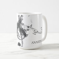 Nota de Música Preto e Branco personalizado