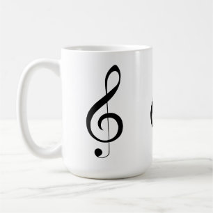 Caneca De Café Nota Musical de Limpeza Tripla,