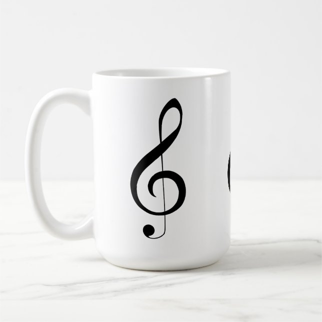 Caneca De Café Nota Musical de Limpeza Tripla, (Esquerda)