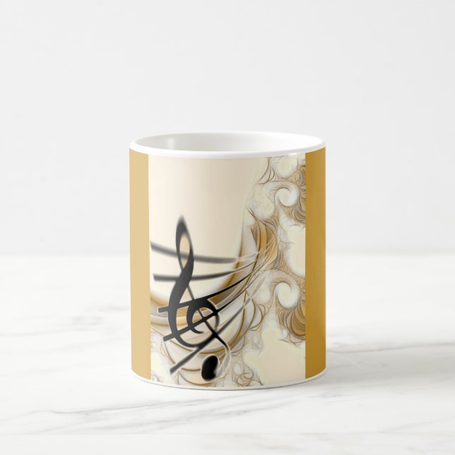 Caneca De Café Nota Musical Elegante (Centro)