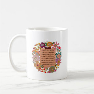 Caneca De Café Nota para as afirmações autoflóricas