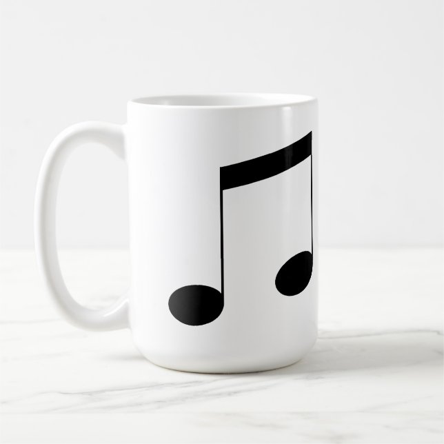 Caneca De Café Nota sobre o Feixe de Música, (Esquerda)