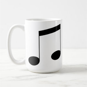 Caneca De Café Nota sobre o Feixe de Música,