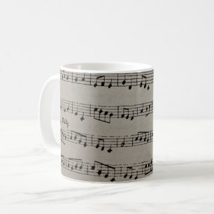 Caneca De Café Notações musicais de sinfonia clássica