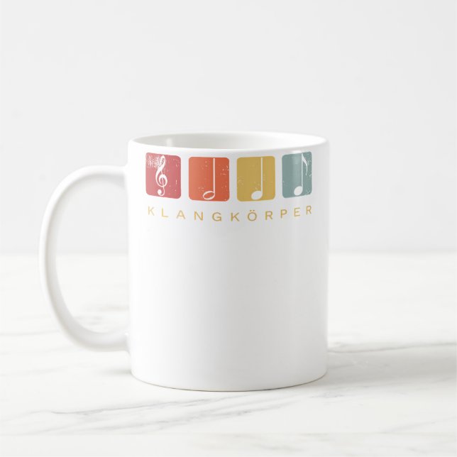Caneca De Café Notas da Orquestra Coral (Esquerda)