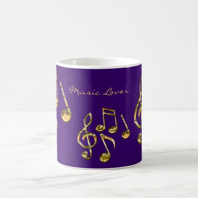 Caneca De Café NOTAS DE MÚSICA Música Sobressalta Dom Mug (Centro)
