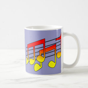 Caneca De Café Notas Musicais