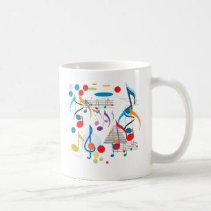 Caneca De Café Notas musicais
