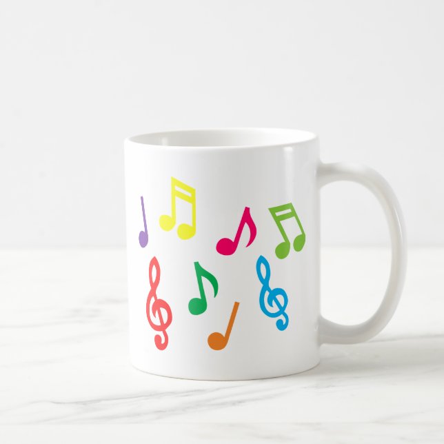 Caneca De Café Notas musicais (Direita)