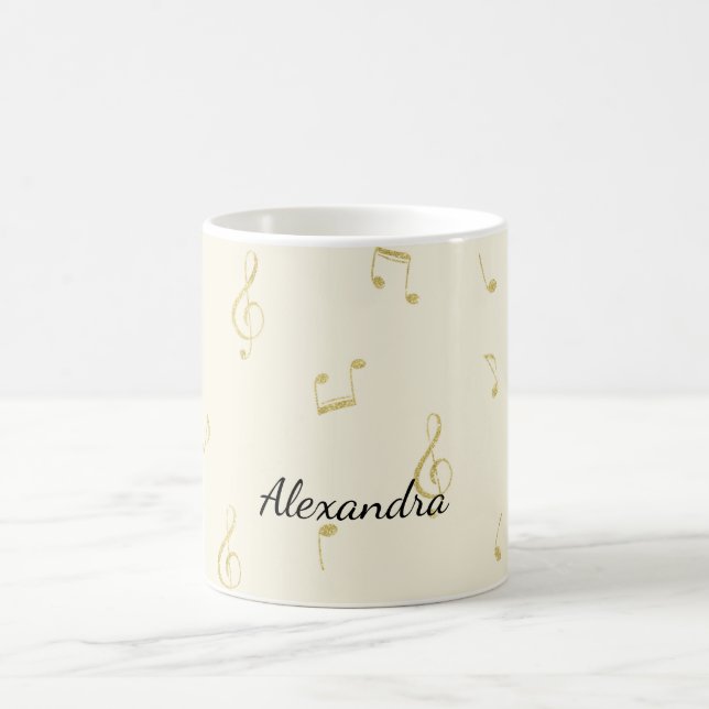 Caneca De Café Notas Musicais de Ouro Branco   (Centro)