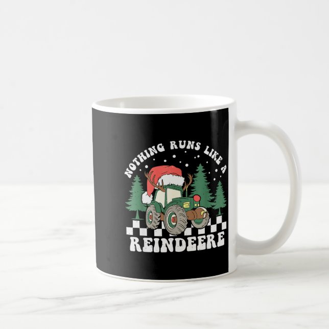 Caneca De Café Nothing Runs Like A Reindeer Funny Christmas Famil (Direita)