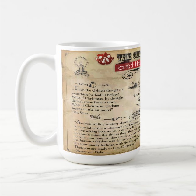 Caneca De Café Notícias de Natal 15 oz Mug (Esquerda)
