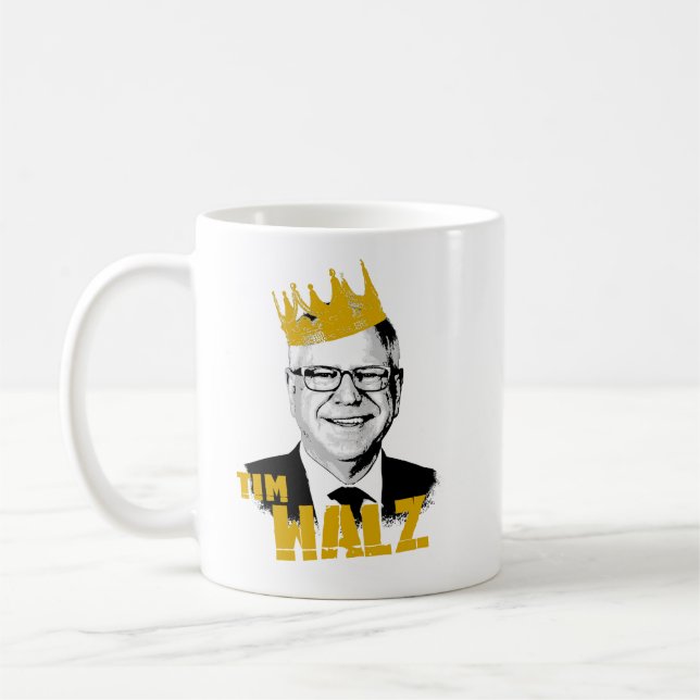 Caneca De Café Notorcasos Tim Walz (Esquerda)