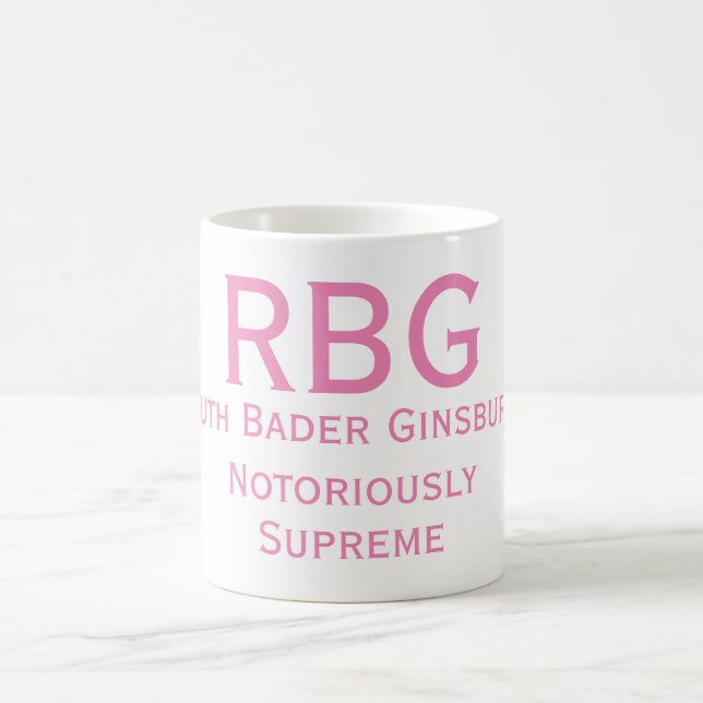 Caneca De Café Notoriamente Supremo RBG Mug (Centro)