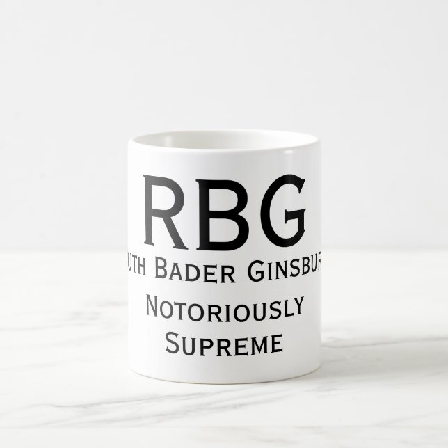 Caneca De Café Notoriamente Supremo RBG Mug (Centro)