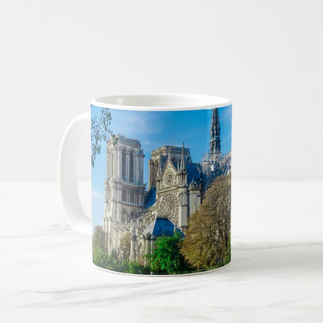 Caneca De Café Notre Dame de Paris, França (Frente Esquerda)