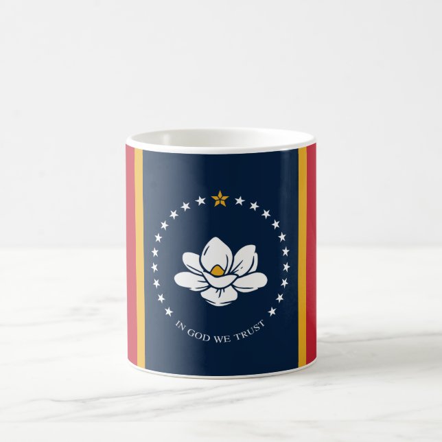 Caneca De Café Nova bandeira do Mississípi (Centro)