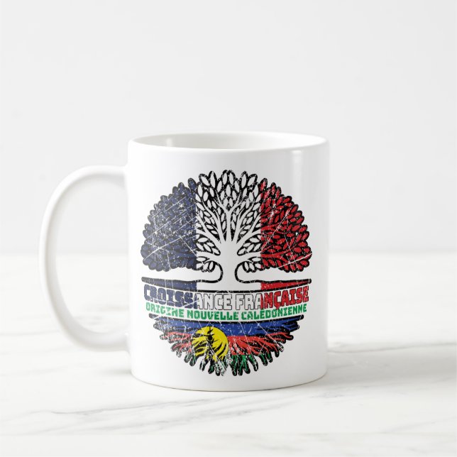 Caneca De Café Nova Caledónia Nova Árvore Francesa Caledónica (Esquerda)