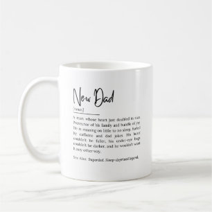 Caneca De Café Nova Definição de Pai – Citação Divertida e Comove