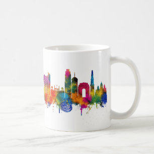 Caneca De Café Nova Deli India Skyline