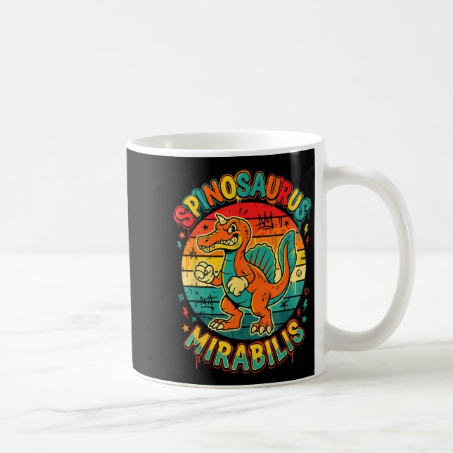 Caneca De Café Nova descoberta do spinosaurus mirabilis 2026 infe (Direita)