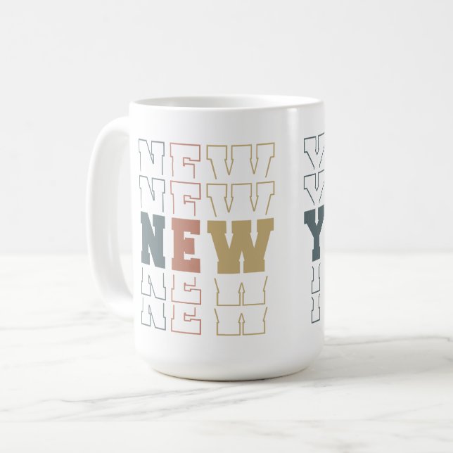 Caneca De Café Nova Iorque (Frente Esquerda)