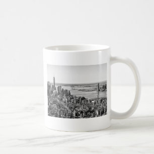 Caneca De Café Nova Iorque Branco preto - Skyline