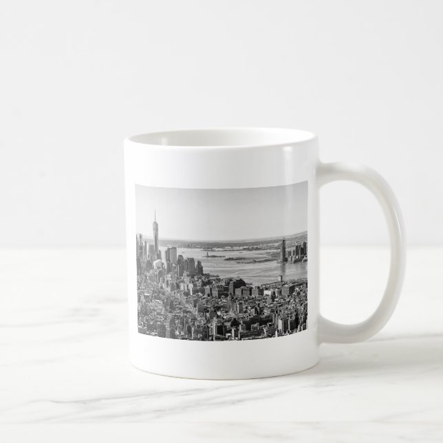 Caneca De Café Nova Iorque Branco preto - Skyline (Direita)