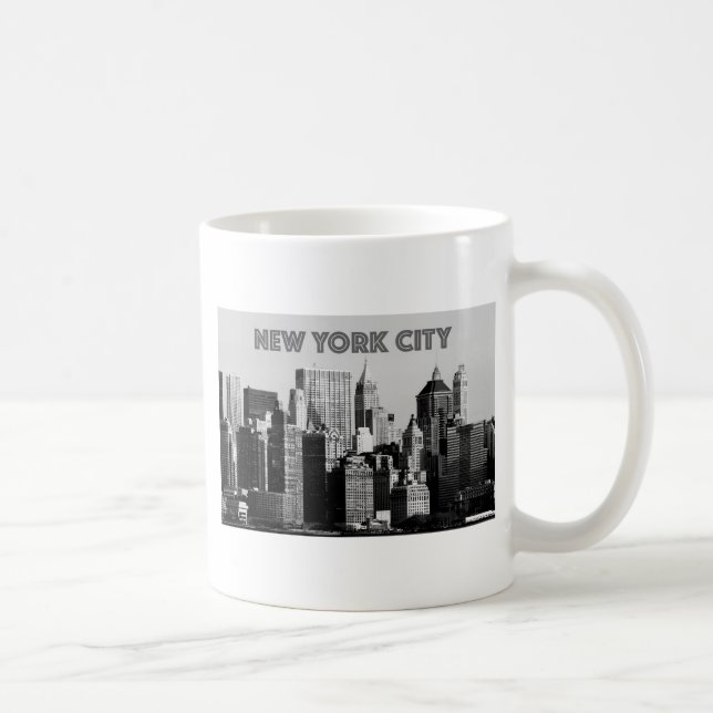 Caneca De Café Nova Iorque Lower-Manhattan Pro Foto (Direita)