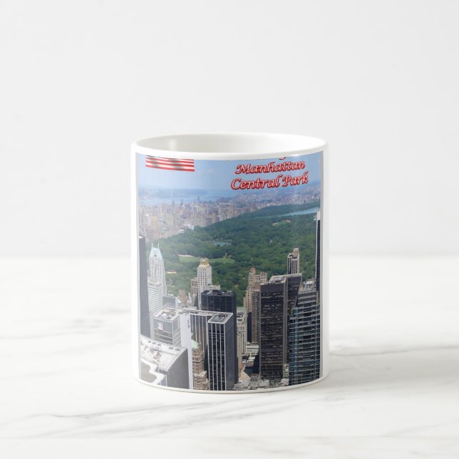 Caneca De Café Nova Iorque - Manhattan & Central Park - EUA - (Centro)