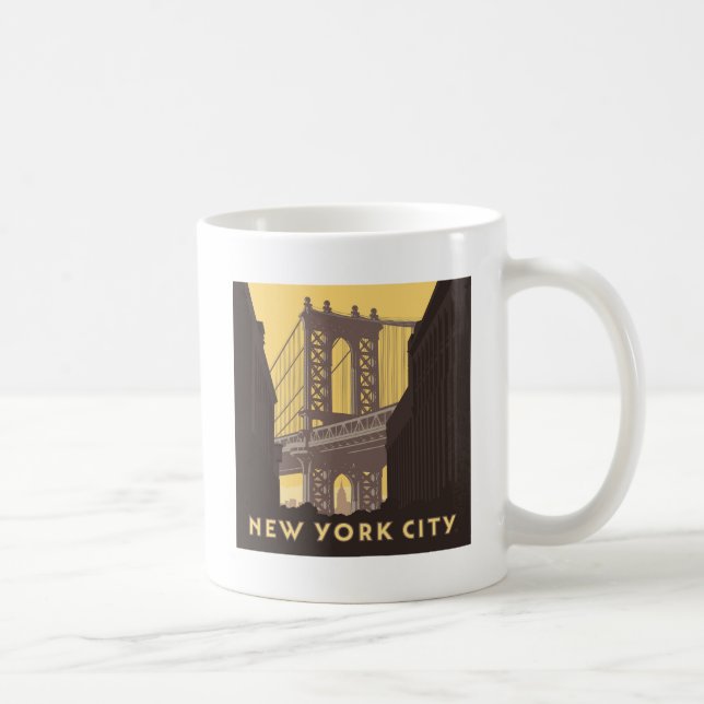 Caneca De Café Nova Iorque | Ponte Brooklyn (Direita)