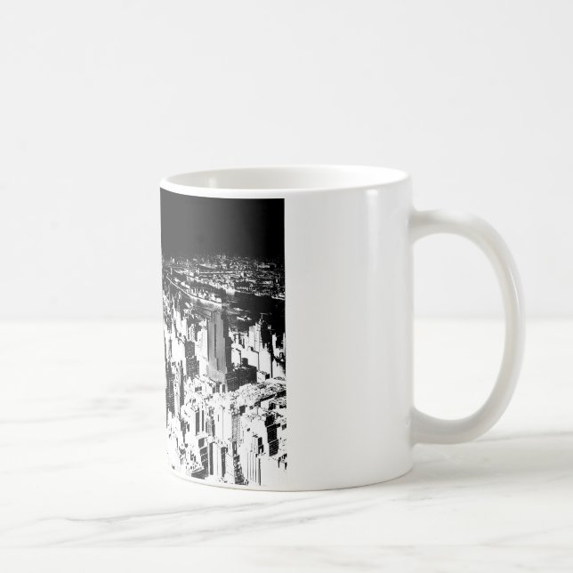 Caneca De Café Nova Iorque Preta e Branca (Direita)