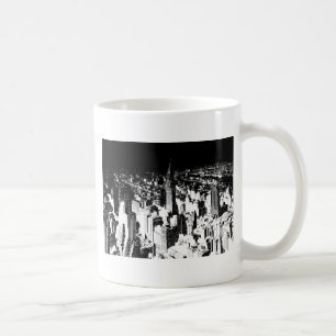 Caneca De Café Nova Iorque Preta e Branca
