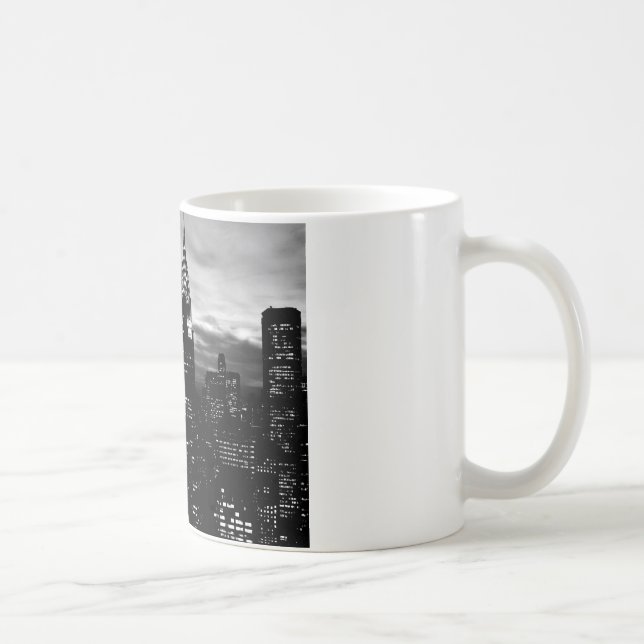 Caneca De Café Nova Iorque preto e branco (Direita)
