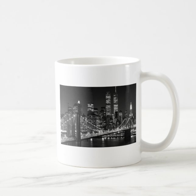 Caneca De Café Nova Iorque Preto e Branco (Direita)