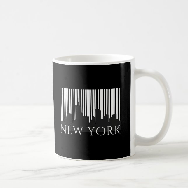 Caneca De Café Nova Iorque Retro Skyline Graphic - Urban Street (Direita)