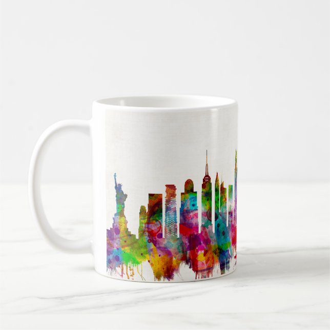 Caneca De Café Nova Iorque Skyline (Esquerda)