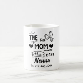 Caneca De Café NOVA NONNA MUG - Personalizada para a vovó, Gigi,