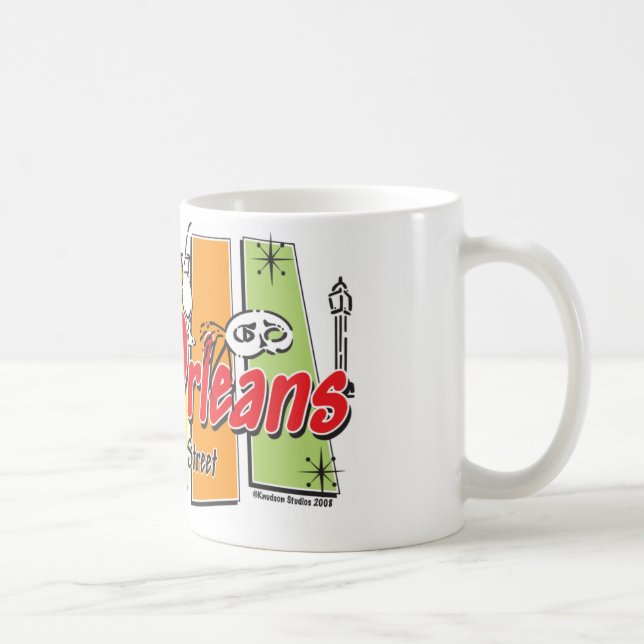 Caneca De Café Nova Orleans-Retro (Direita)