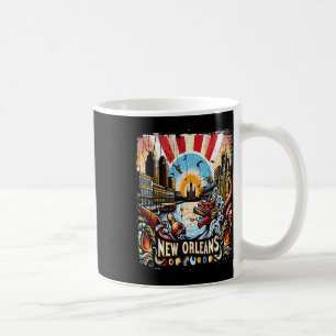 Caneca De Café Nova Orleans Souvenir Mardi Gras Bourbon Street Lo