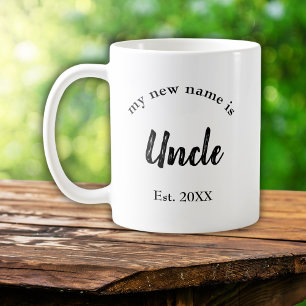 Caneca De Café Nova Tipografia Tio Nome Script